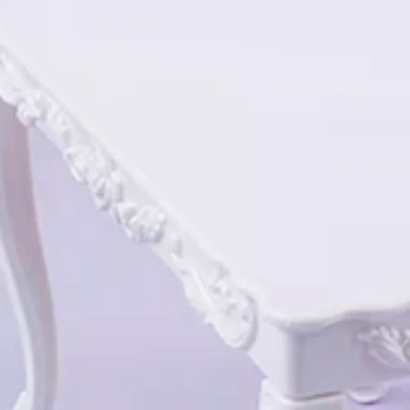 

1 комплект мебели для кукольного домика 1:6: обеденный стол, стул, компьютерный офисный стол, стул