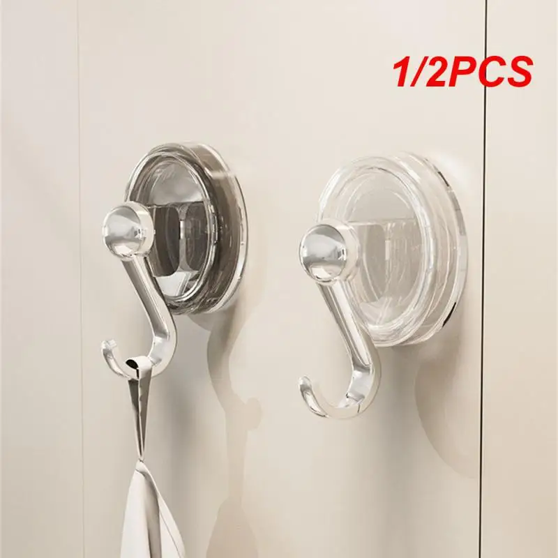 

1/2PCS No-punch Holder Has Many Uses Space-saving Design No Drilling Required Sticky Hook Sturdy And Reliable Sleek And Stylish