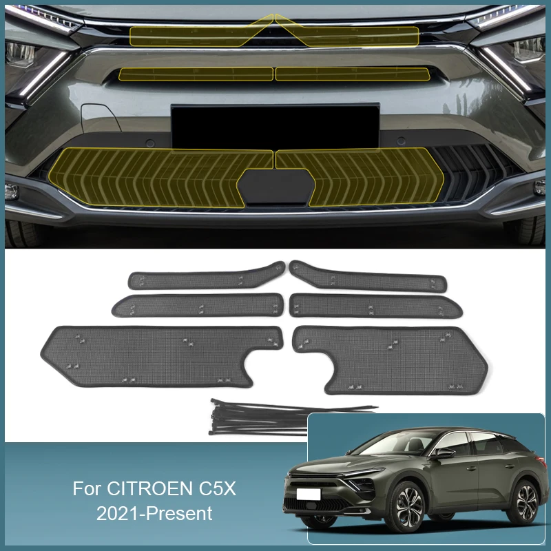 

4 шт., сетка для передней решетки автомобиля CITROEN C5X 2021-2025