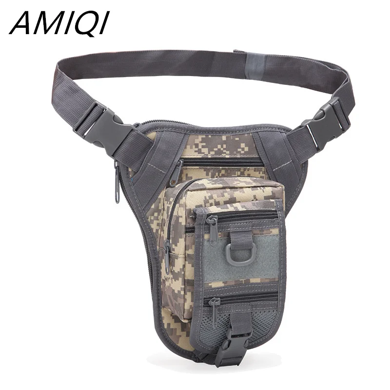 AMIQI  Drop Leg Bag Outdoor Multifunctional Hiking Waist Bag Tool Waist Pack Motorcycle Sports