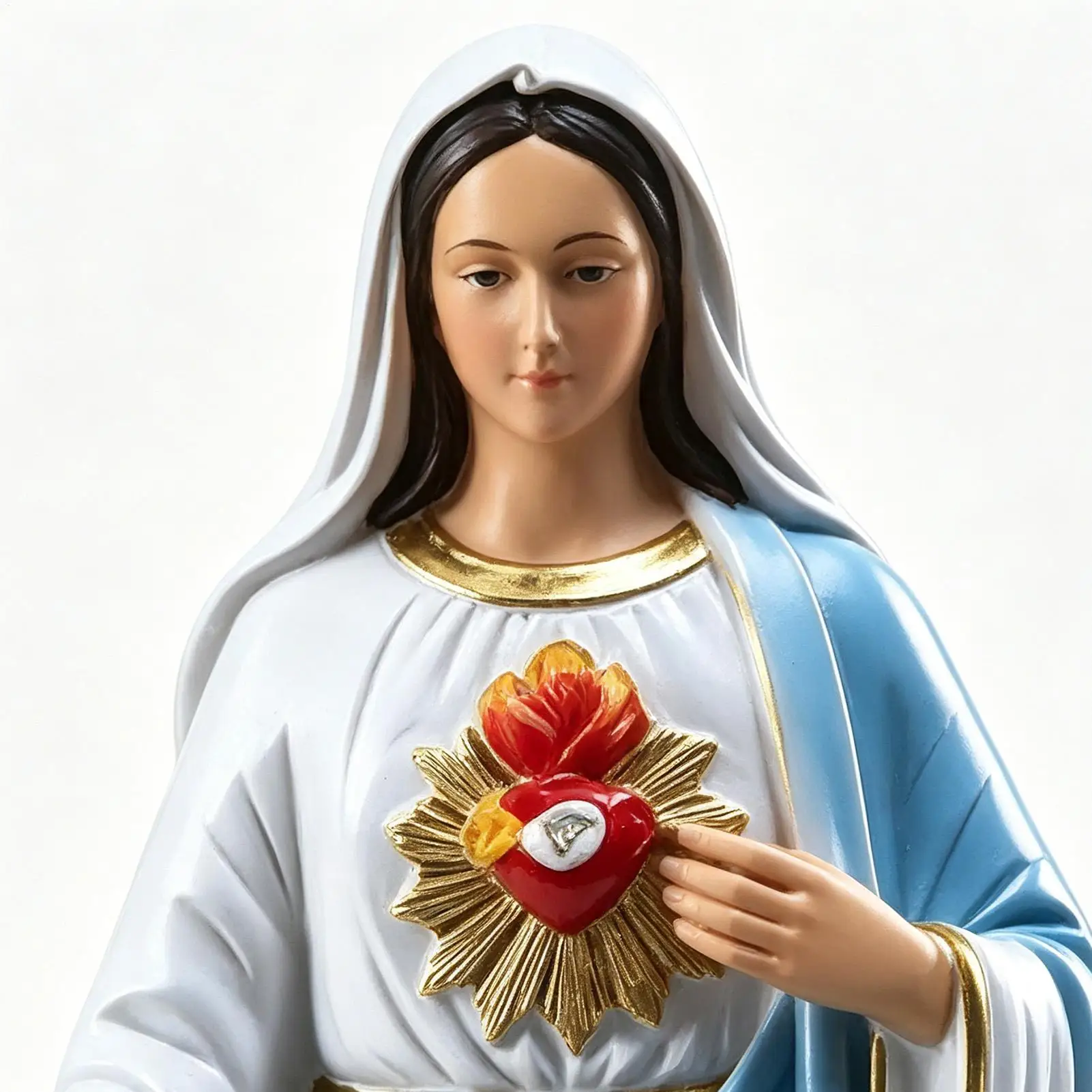 Mother Mary Statue Decorative Collectible Religious Sculpture Virgin Mary Garden Statue For Yard Deck Home Entryway Hallway