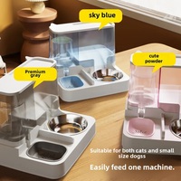 Dog feeder pet automatic feeder dog bowl water dispenser integrated cat food basin ceramic cat drinking water dog food container