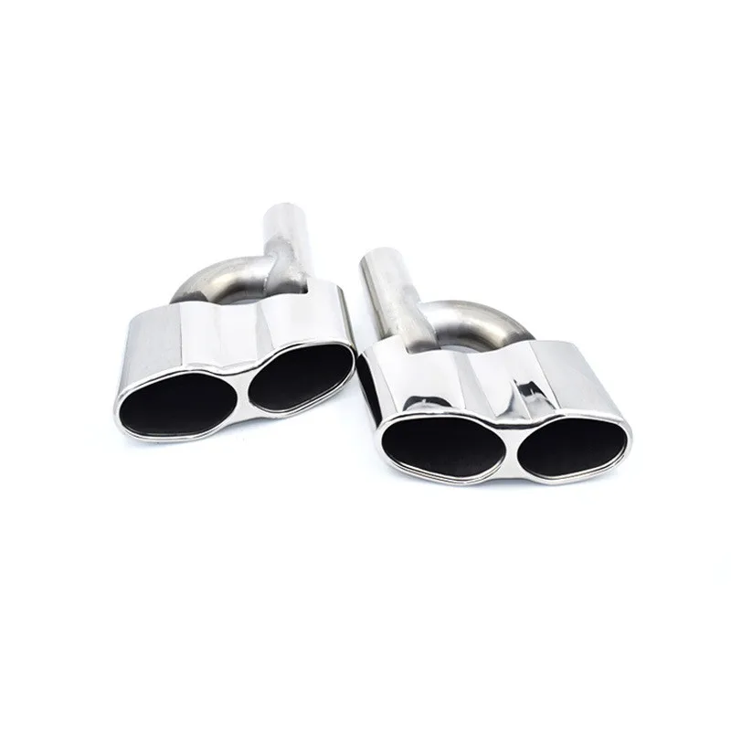 

One Pair Exhaust Pipe Tips Tail Pipe Muffler For Merced**-Benz W221 S350 S320 S500 S600 exhaust tip S65 body kit car exhaust