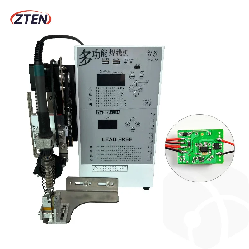 

Semi-Automatic Soldering Station Machine For USB Spot Welding, DC plug,LED light power cord Soldering Iron Welding Solder