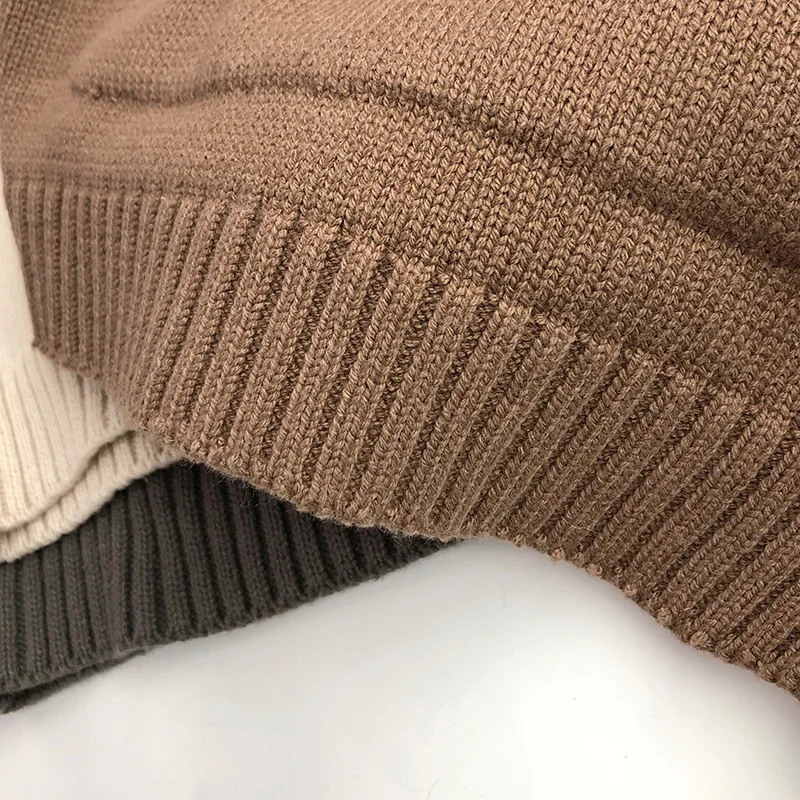 Vordertasche Feinstrick Kinder Jungen Mädchen Pullover Hoodie Strickpullover Lose Stil Mädchen Kapuze Kleinkind Strickwaren Mantel – Detail 9