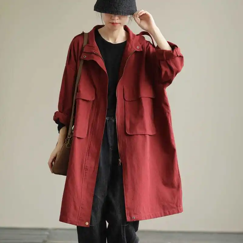 

Loose Artistic Long Sve Women's Jaet Autumn Collection Casual Versatile Design Sensation Small ence Outerwear