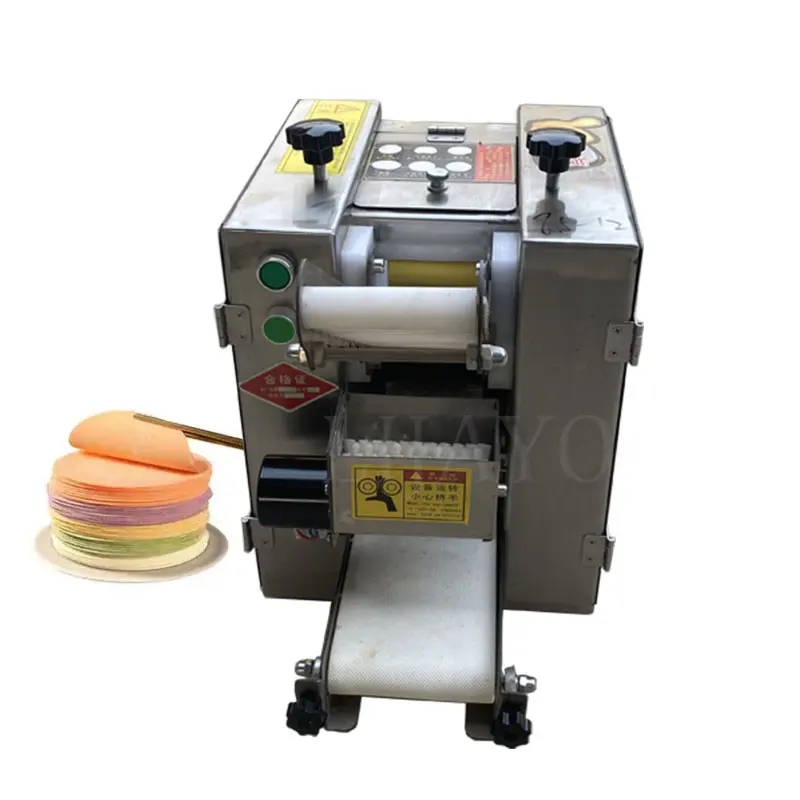 Dumpling Wrapper Machine Chapati Pasta Tortilla Papad Empanada Samosa Gyoza Wonton Spring Roll Skin Machine