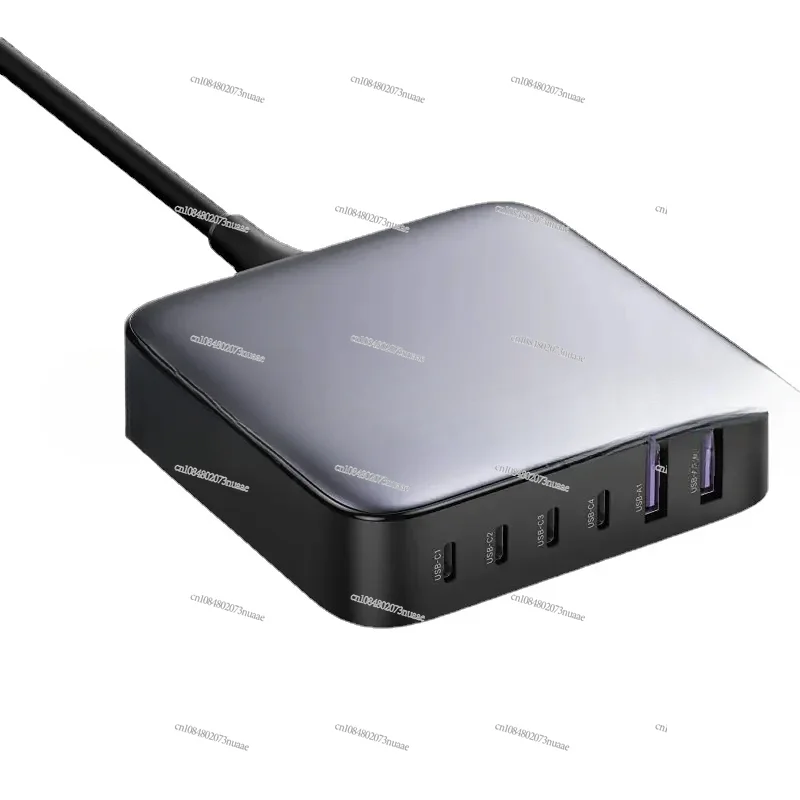 100W & 200W Fast Charger with 6 Ports - Includes 3ft USB-C To Cable for Desktop Charging!