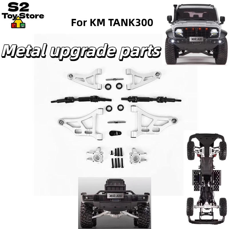 

Traction Hobby RC Crawler Upgrade Parts TH01477 Longer Metal Suspension Arms TH01478 Metal Rear Axle For KM Tank 300 Ford F150
