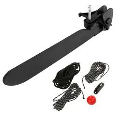 6pcs 51x7.5cm Kayak Tail Canoe Rudder Direction Foot Control Steer Tool Kit Nylon Boat Kayak Accessories Rope Rudder Ball Buckle