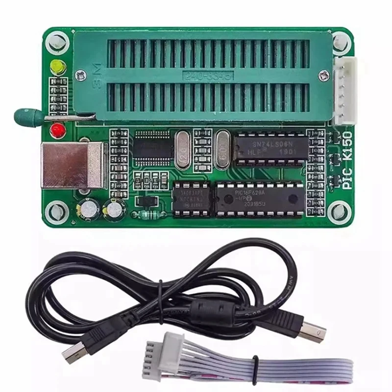 PIC K150 ICSP Programmer USB Automatic Programming Develop Microcontroller With USB ICSP Cable, Durable Fine Workmanship