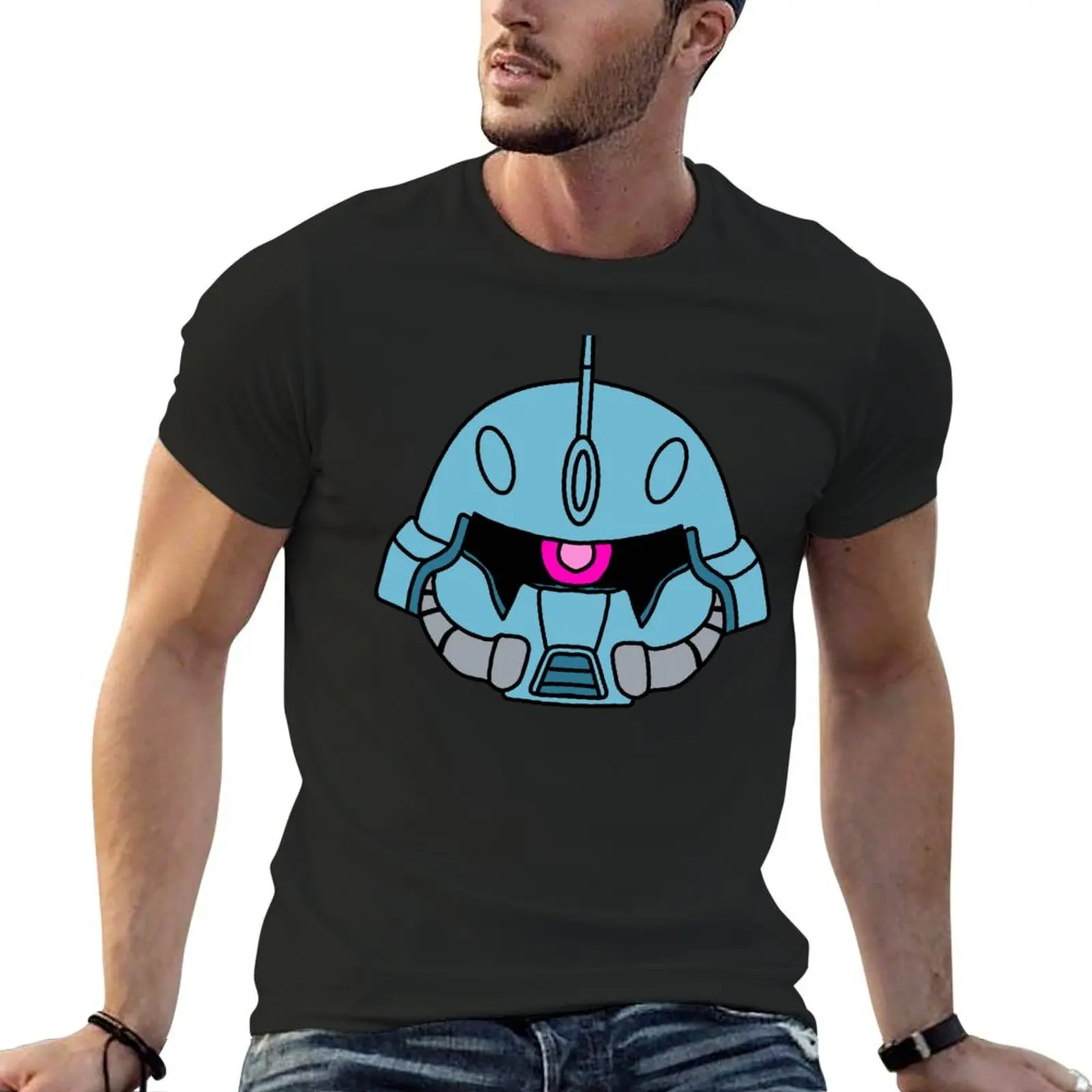 Slash Zaku Phantom (Yzak Jule Custom) Chibi T-Shirt graphic tee shirt summer clothes oversized heavyweights anime shirts men