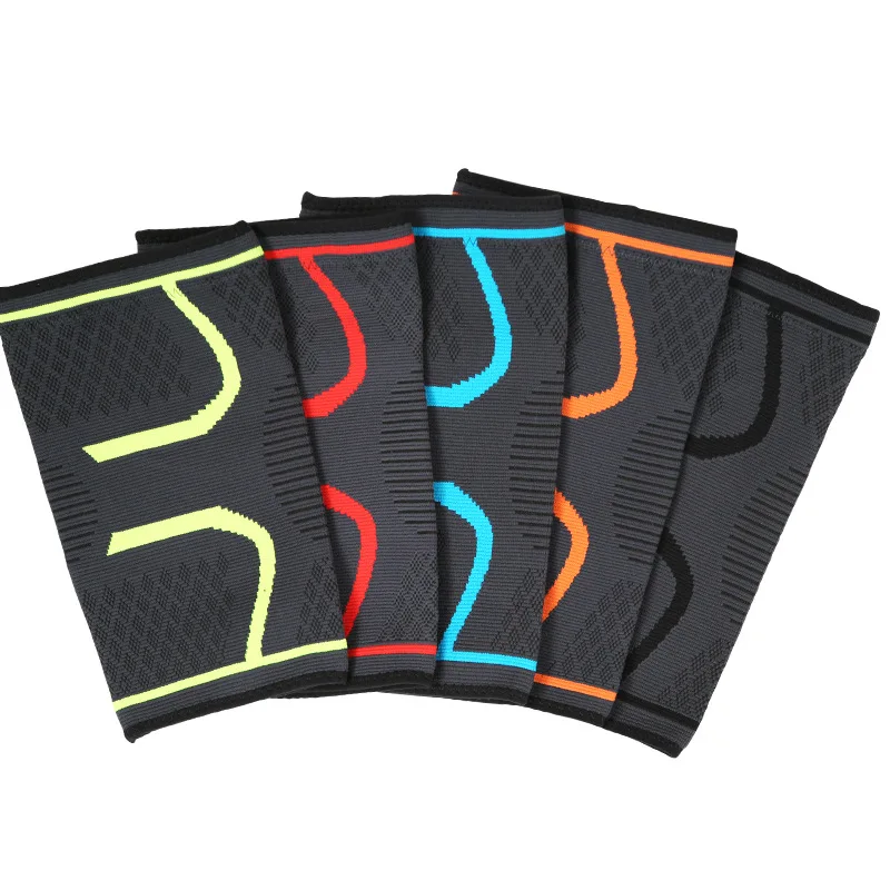 Knitted sports knee pads, running basketball, cycling fitness, anti slip, breathable nylon knee pads for men and women