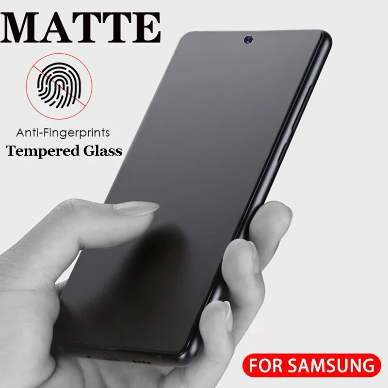 

3PCS Matte Tempered Glass Screen Protectors For Samsung Galaxy S23 S21 S20 FE A25 A15 A05S A05 A54 A34 A24 A14 A04 A04S A04E