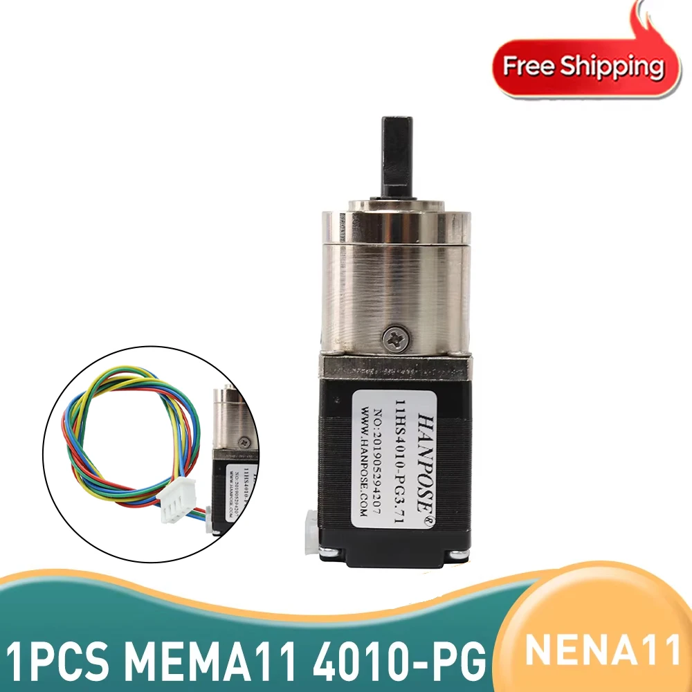 11HS4010-PG Motor CNC Robot 4-lead 28 Stepper Motor 28 Motor Extruder Ratio 5.18:1 Planetary Gearbox Gear Stepper Motor Nema 11