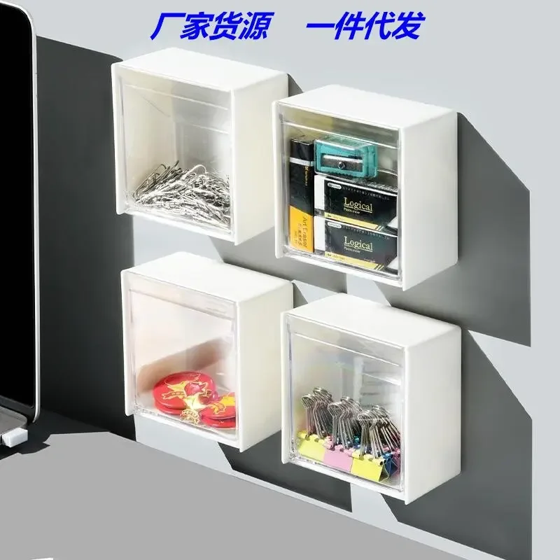 

Wall-hung Flip Storage Box Wall Punching-free Floss Small Object Sorting Box Multifunctional Organizer Storage Box