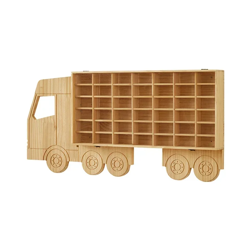 Small Car Storage Rack Wall Toy Storage Rack Multi-layer Car Model Display Rack Kids Wooden Toys Storage Cabinet Shelf Organizer