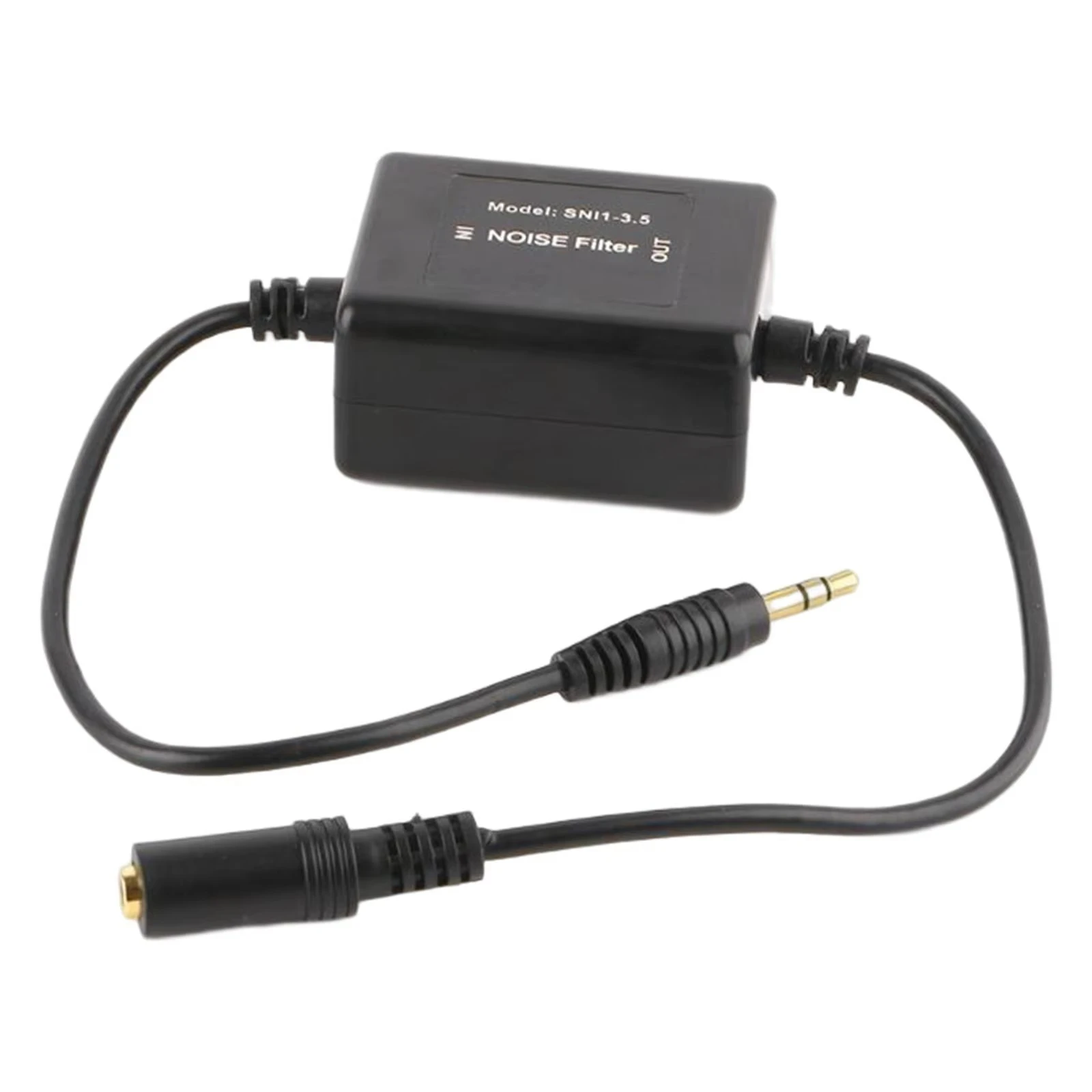 3.5mm Ground Loop Noise Isolator - For Car AUX & Home Stereo Systems
