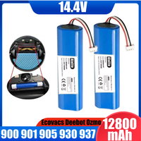 2025New Hot Sale 12800mAh High capacity quality Battery ,For Ecovacs Deebot Ozmo 900 901 905 920 Robot Vacuum Cleaner Battery