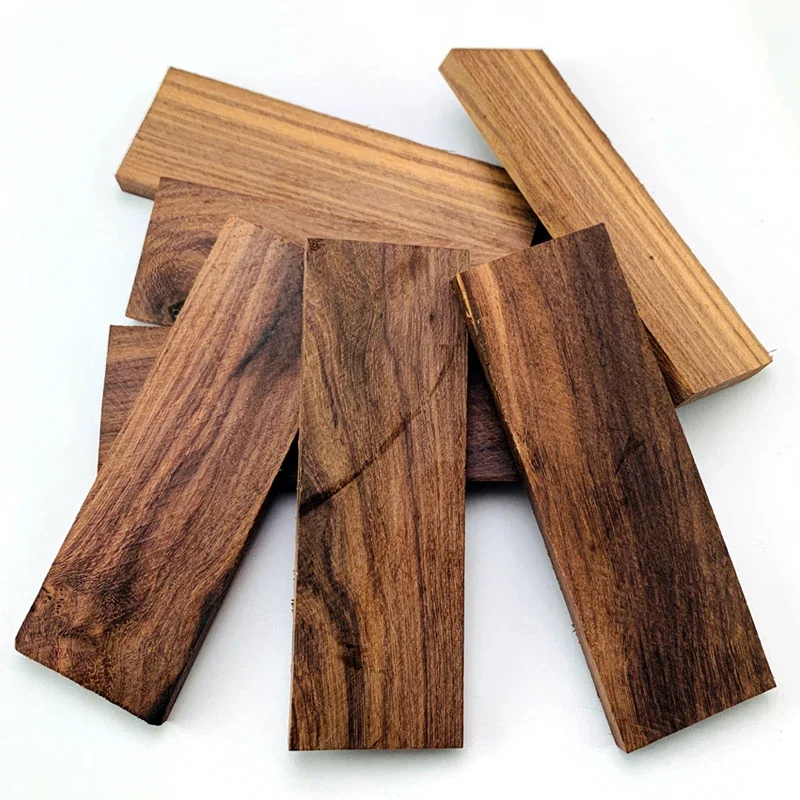 2 шт. индонезийское черное кислотное дерево для изготовления ручек ножа «сделай сам», натуральное дерево, материал для нашивки ручки ножа 120x40x10 мм