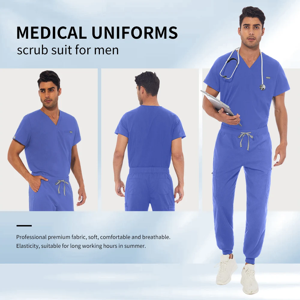 Niaahinn – uniformes médicaux pour hommes, vêtements de travail pour soins infirmiers, Costume de beauté, ensembles de gommages pour infirmières, vêtements de travail pour médecin et dentiste, hauts et pantalons cliniques