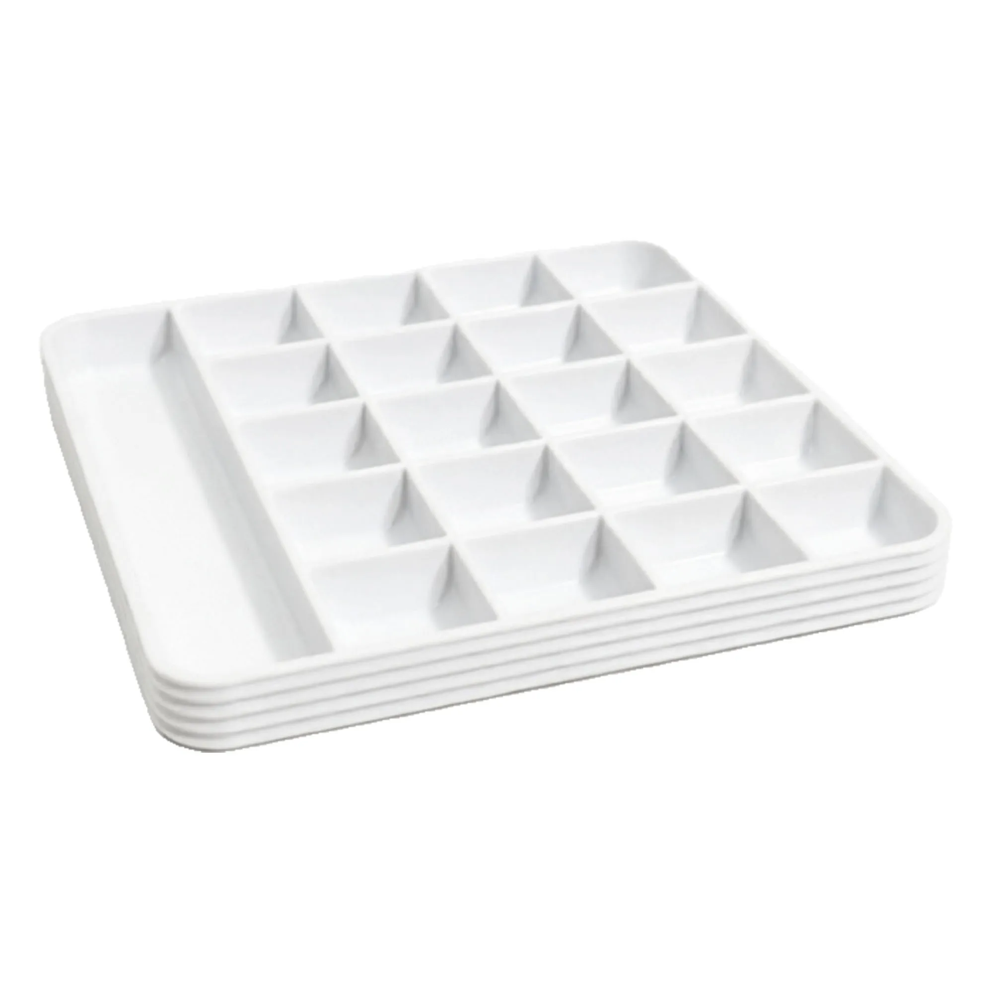 1 White Multi-Compartment Parts Storage Tray – Integrated sorting tool, independent compartments for screws & desk organization.