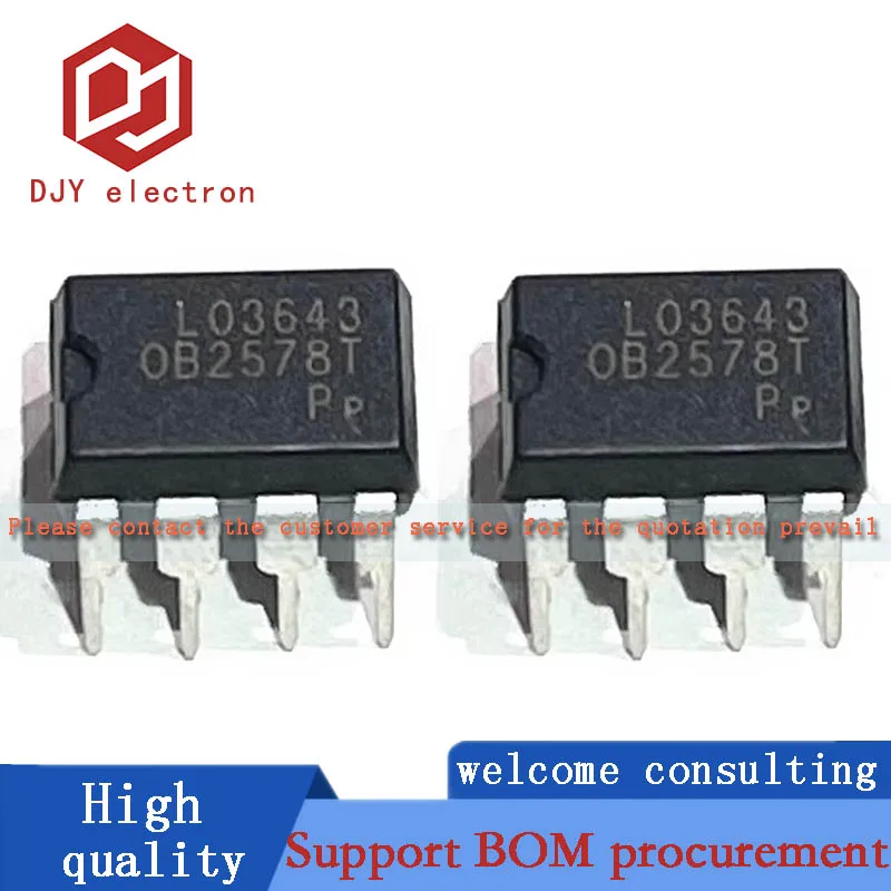 10PCS Original OB2578TAP OB2578T OB2578TCPA OB2576MP OB2576TCPA Anbao ON-BRIGHT Direct Insert DIP-8 Power Management Chip