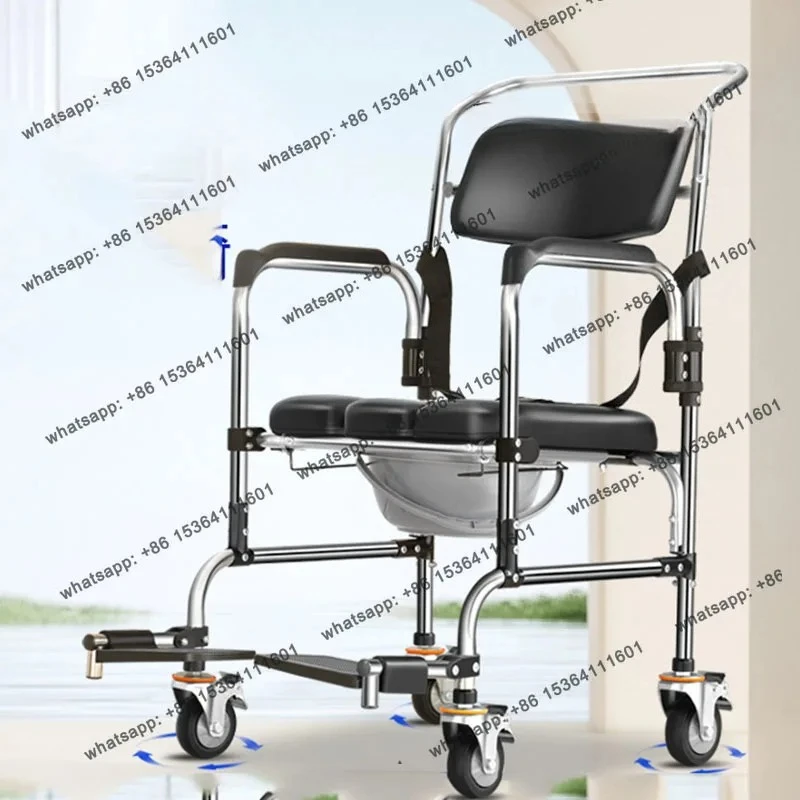 

Toilet Elderly Bathroom Chair Step Wheels Baby Disabled Minder Stool Metal Space Saving Shower Cabeceros Bathroom Furniture