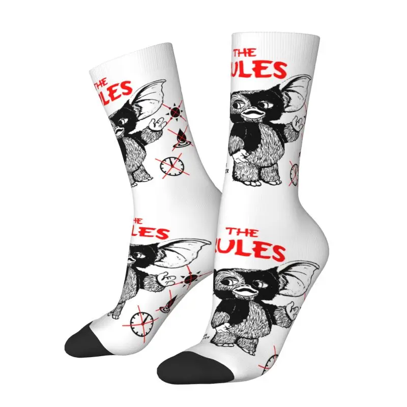 Fashion Printing Gremlins Gizmo Socks for Women Men Stretchy Summer Autumn Winter Mogwai Horror Crew Socks