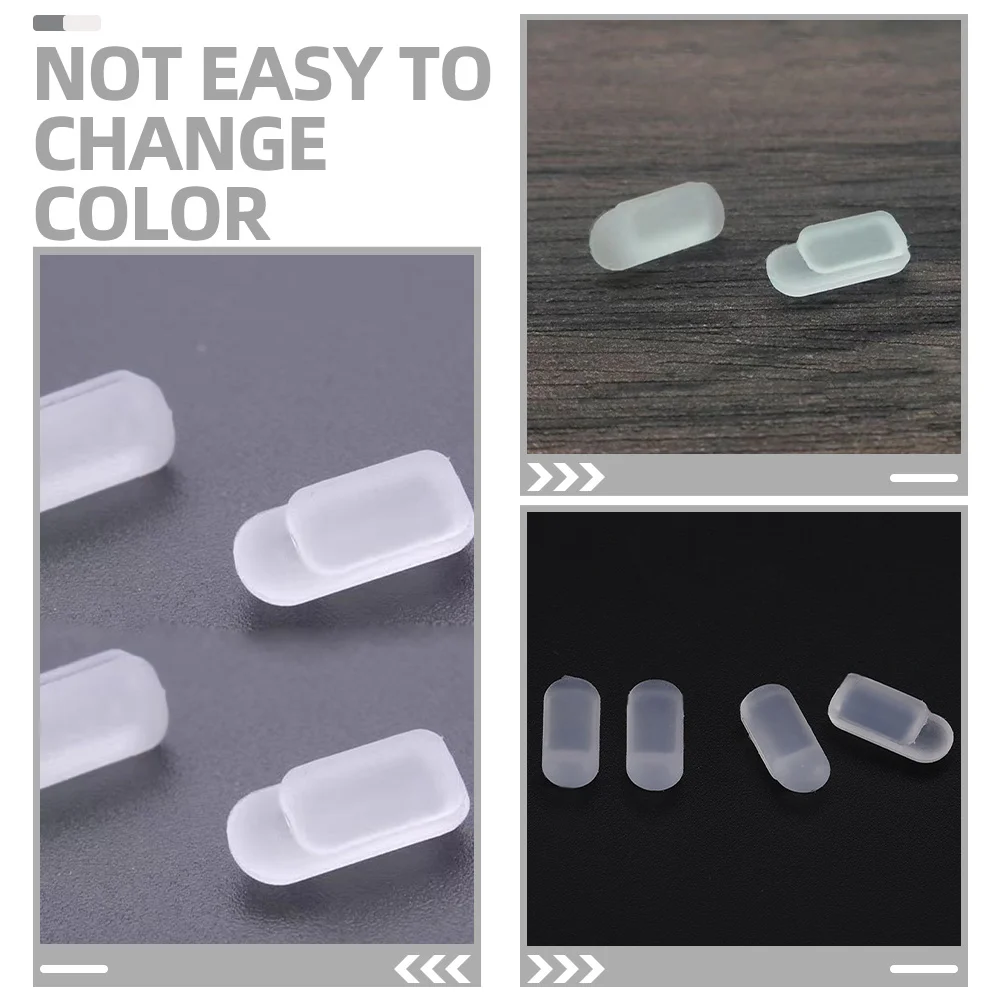 10Pairs Silicone Nose Pads Eyeglass Frame Flexible Soft Replacement Anti-Slip Glasses Supplies Nose Cushions