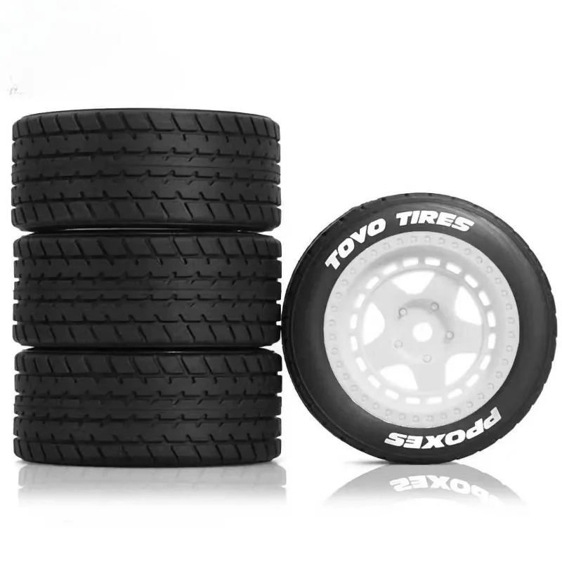 

FOR 1/10 Tamiya M Car RC Flat Run Drift Universal MJX 1/14 Rally Car 60D Wheel Tire W246