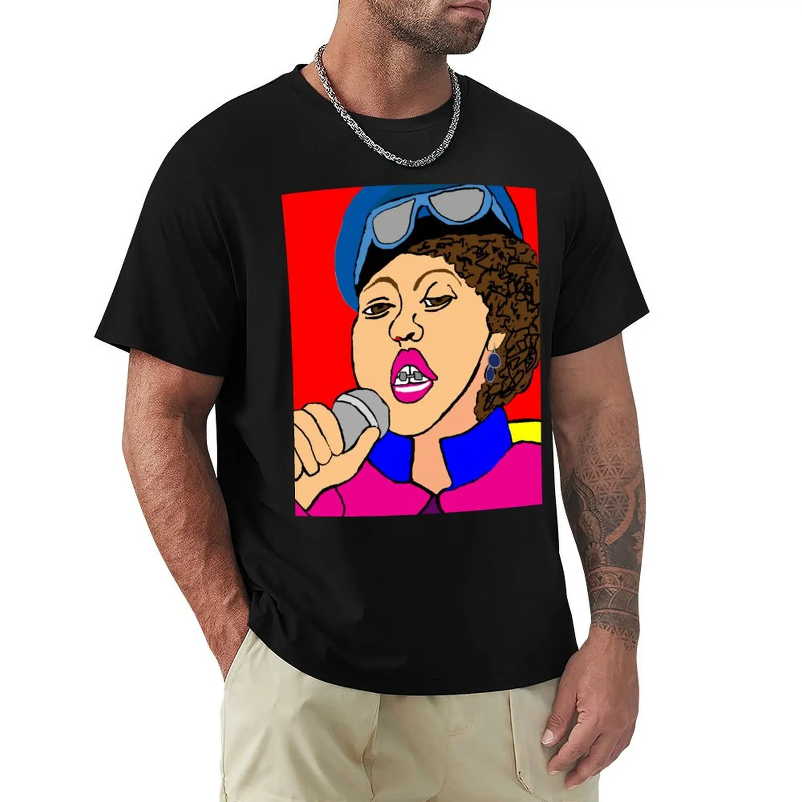 Poly Styrene Digital Illustration T-Shirt custom t shirt man clothes heavyweight t shirts for men