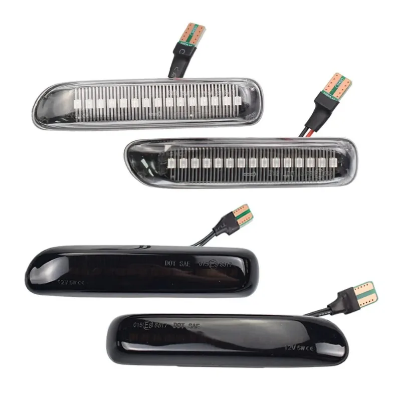 Car Dynamic Led Side Marker Flowing Turn Signal Light Indicator Blinker For BMW E46 Coupe Compact Cabriolet Touring Saloon