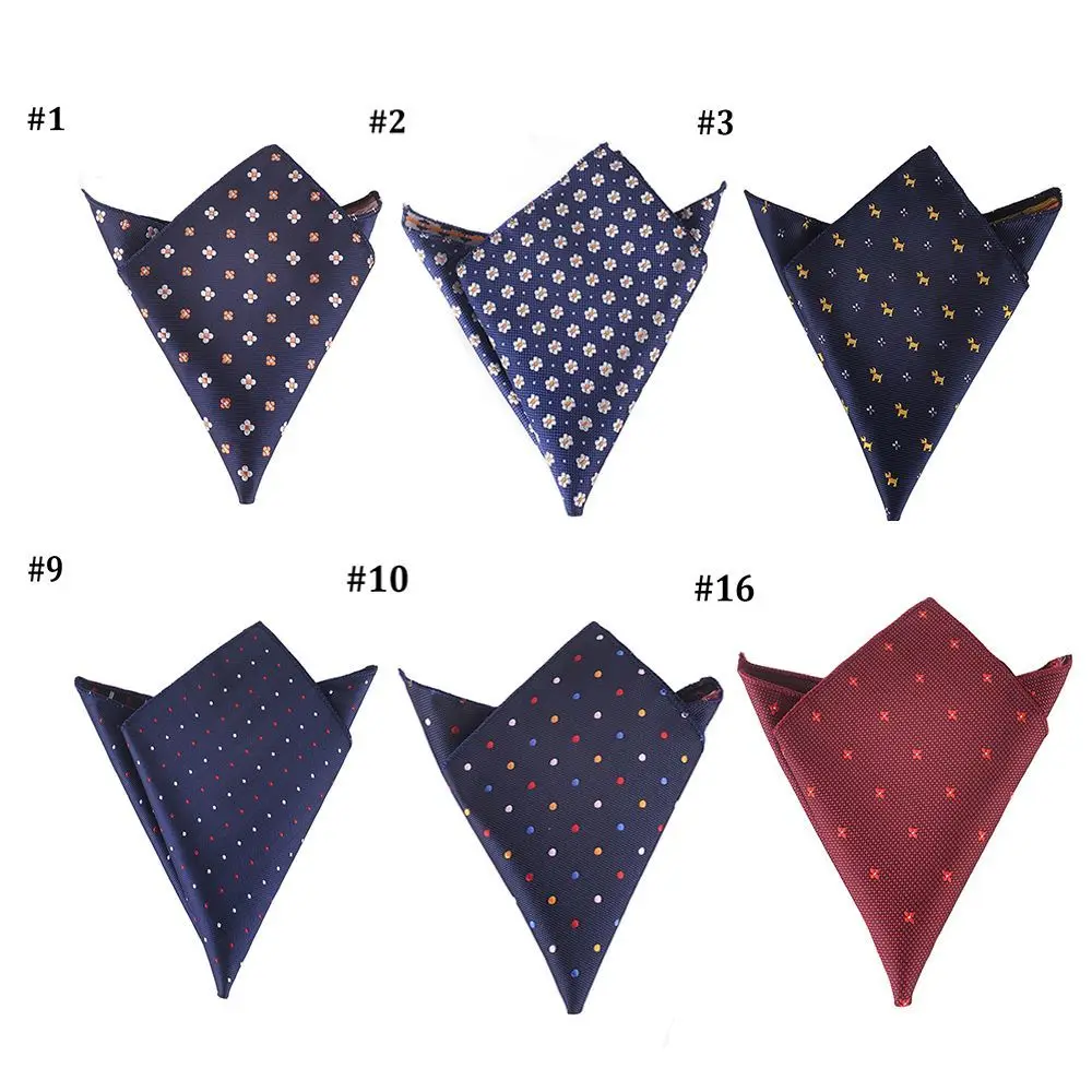 Western Style Vintage Cotton Formal Suit Gentlemen Suit Accessories Handkerchief for Wedding Dress Party Hanky Pocket Square