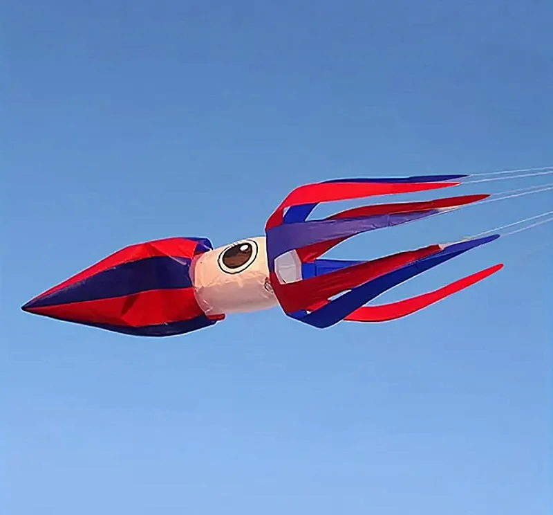 Livraison gratuite cerf-volant carotte calmar cerf-volant jouets de plein air cometas professionnelles cerf volant enfants do basenu ripstop 	   poignée pédale amusante
