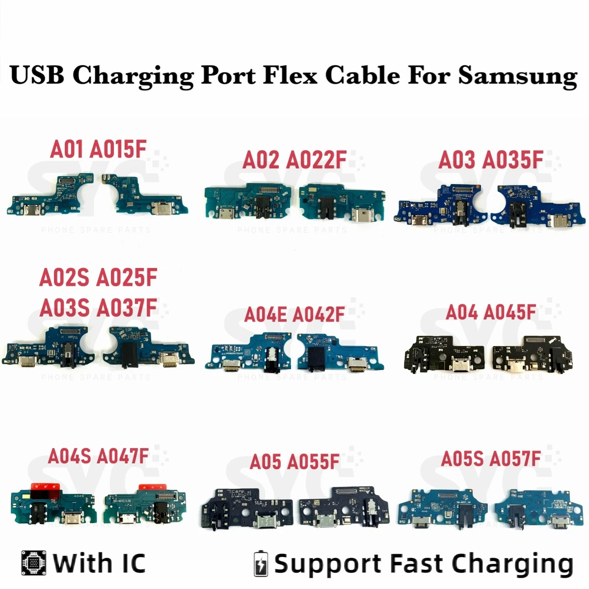 

Good quality Fast Charging Connector Board Dock Charger Flex Cable For Samsung A01 A02 A02s A03 A03s A04 A04e A04s A05 A05S