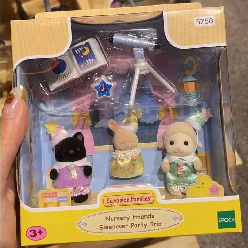 

Подлинные аниме-фигурки Sylvanian Families, детский сад, партнер, вечерние куклы на ночь, детские игровые игрушки, куклы, подарки для девочек