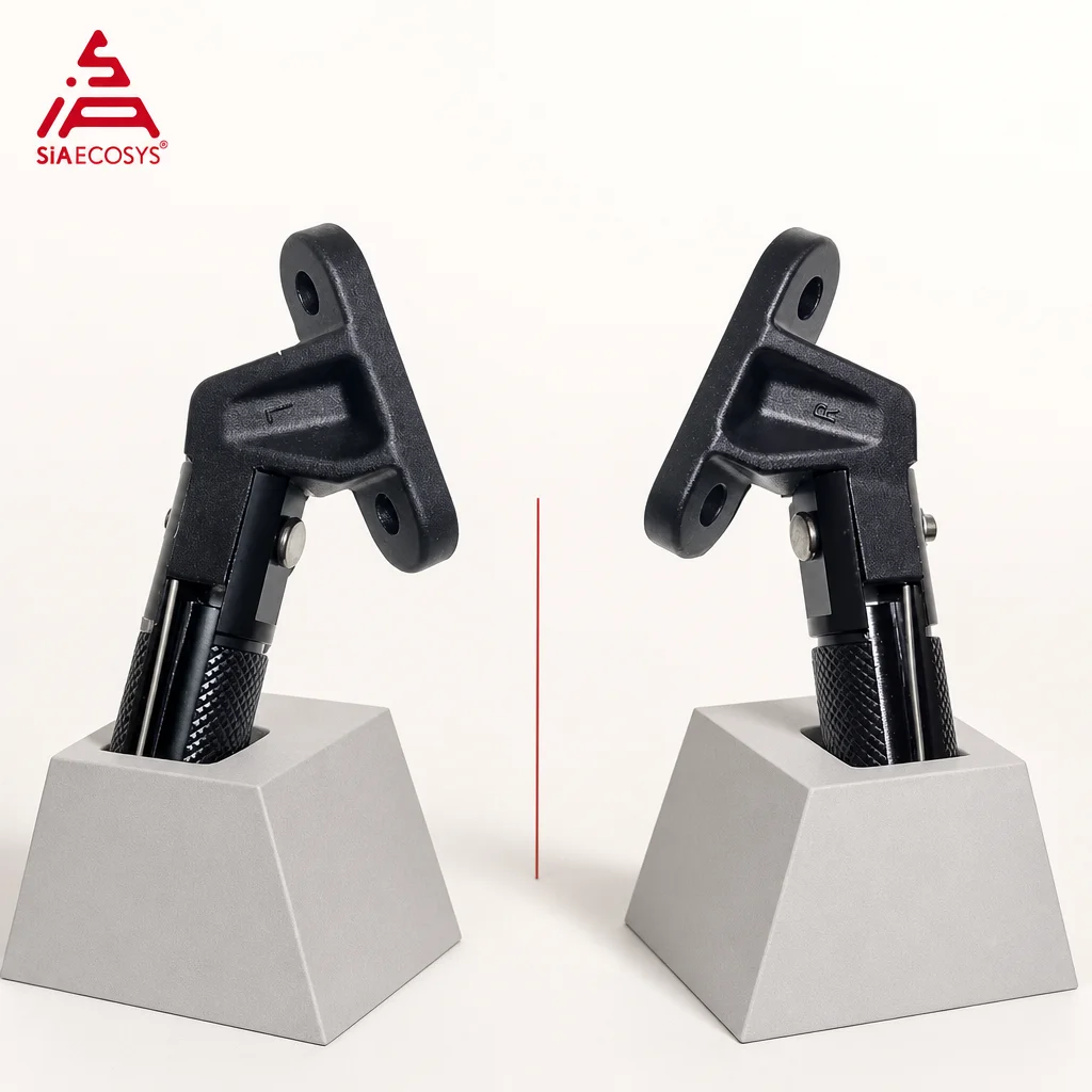 2Pcs Folding Footrest Kit SiAECOSYS Retractable Foot Pegs for E-Bike Electric Scooter Motorcycle Rear Seat Upgrade Parts