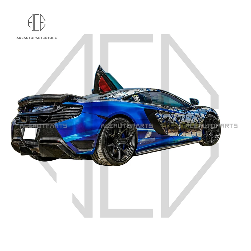 Vor Style Full Dry Carbon Fiber Body Kit Rear Bumper With Diffuser For Mclaren Mp4-12C