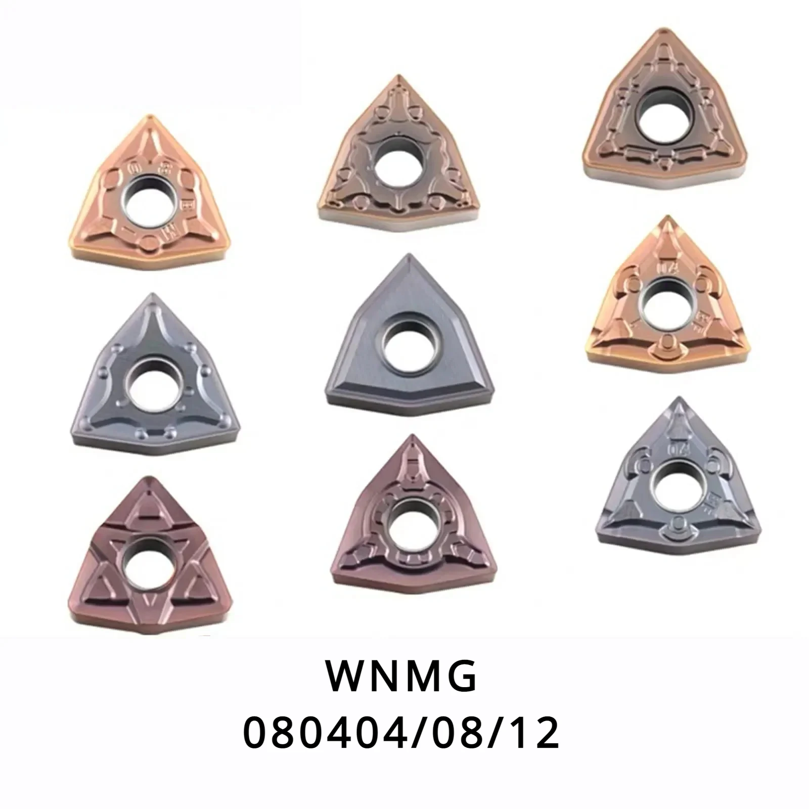 

WNMG080404/080408/080412 CNC Blade Peach-Shaped Turning Tool for Stainless Steel Drilling Cutter Lath Machine Alloy Cutting Tool