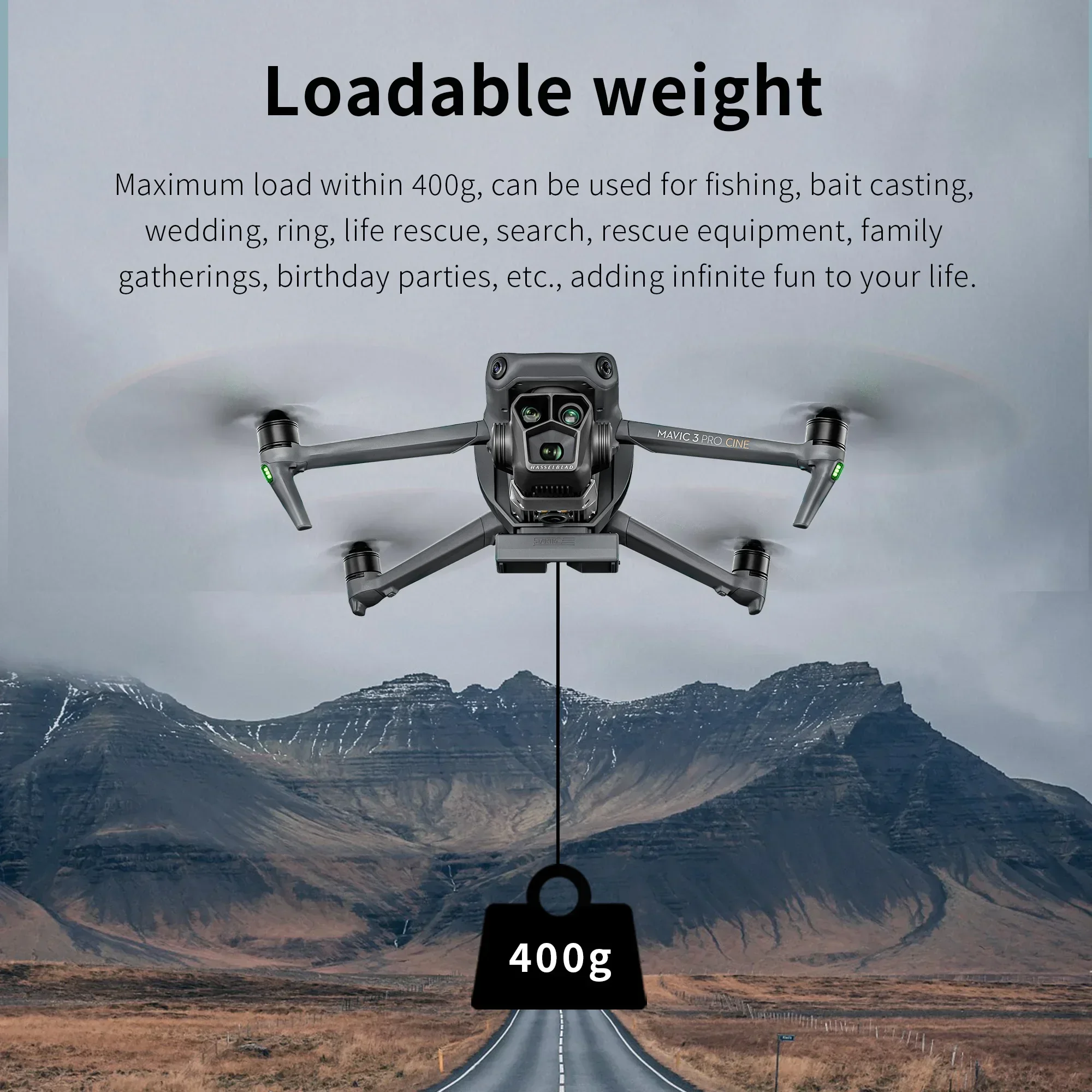 Airdrop System for DJI Mavic 3 Remote Delivery Advertising Fishing Bait Throwing Wedding Gifts for mavic 3 pro/Mavic 3 Classic