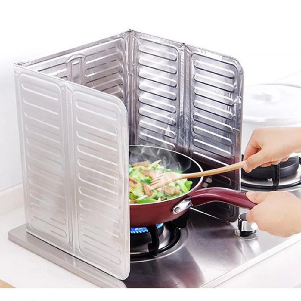 Aluminum Versatile Durable Modern Design Foldable Design Efficient Convenient To Store Kitchen Stove Splatter Screen Stovetop