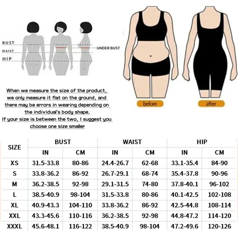 High Compression Full Body Shapewear with Hook and Eye Front Closure Shaper Adjustable Bra Slimming Bodysuit Fajas Colombianas