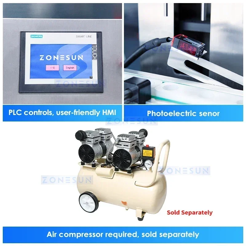 ZONESUN Autoamtic 2in1 モノブロック充填およびキャッピングマシン ボトルフィラーおよびキャッパー モノブロック瓶詰め機 ZS-DTFC4