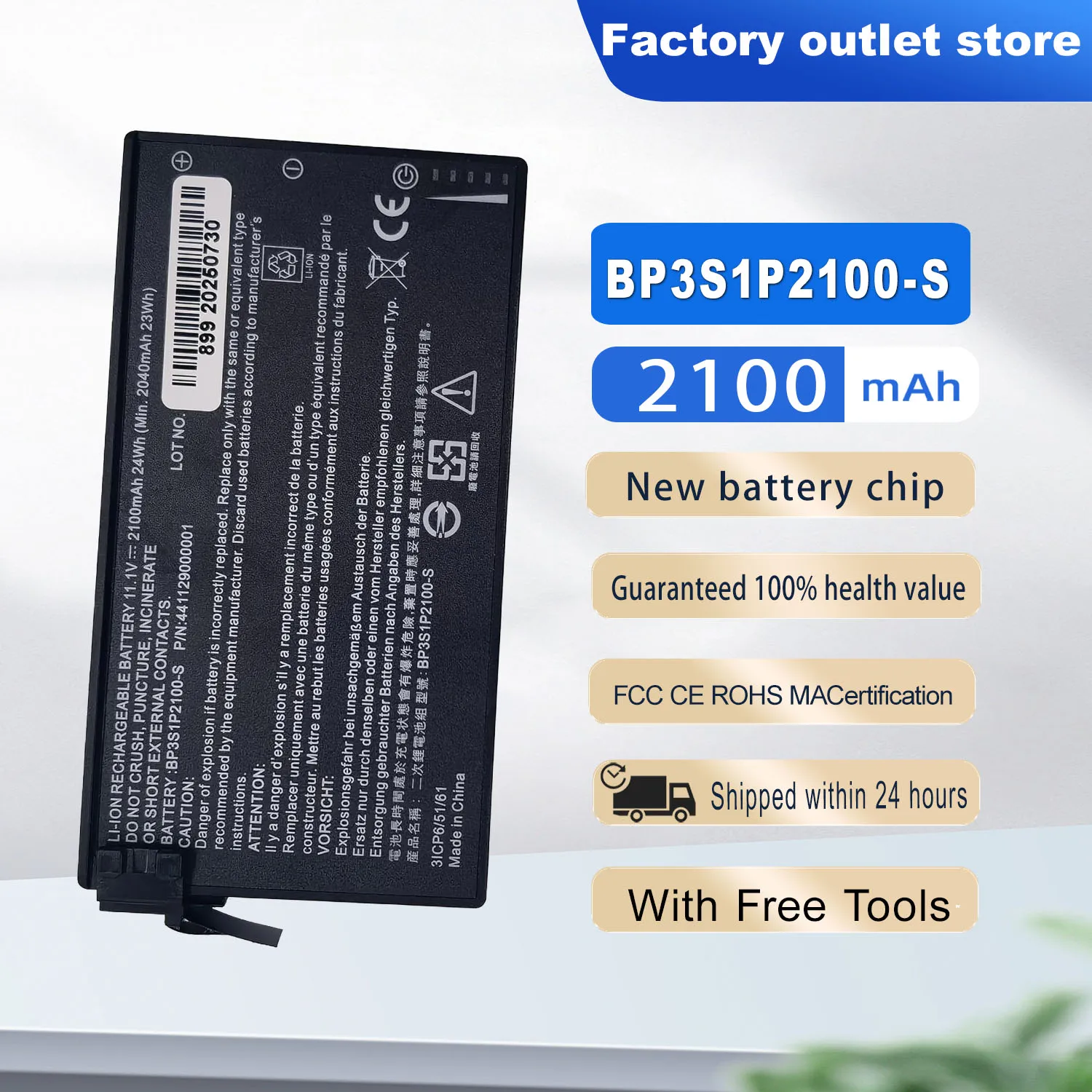 

Новый аккумулятор для ноутбука DXT BP3S1P2100-S BP3S1P2100 для прочного ноутбука серии Getac V110 V110C 441129000001 2100 мАч 11,1 В 24 Втч