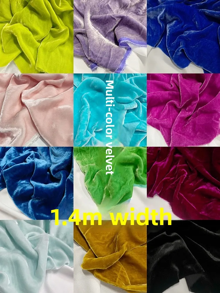 

Шелковая бархатная ткань шириной 4 метра, мягкая, для пошива брюк, шелковая ткань, домашняя губчатая подкладка, для рукоделия и DIY