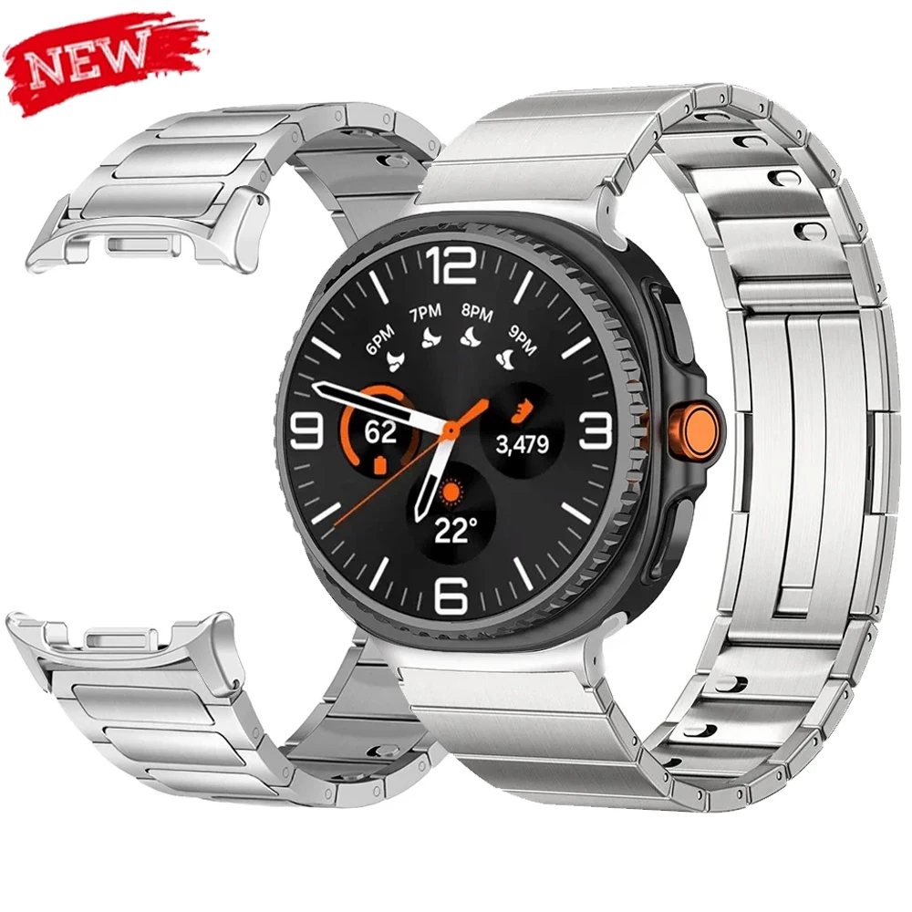 Edelstahlarmband für Samsung Galaxy 8 40/44 mm 8Classic 46 mm Schnellverbindungsarmband für Galaxy Watch Ultra 2025 47 mm Metallarmband