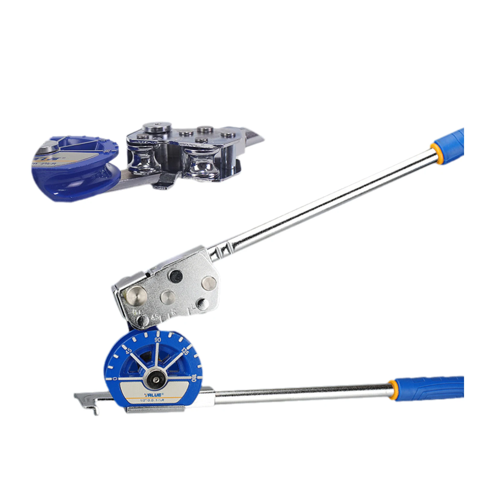 أداة ثني الأنابيب اليدوية VBT لأنابيب النحاس والألمنيوم وأسلاك الإشارة 12–22مم تدعم أحجام 1/2 5/8 3/4 بوصة أداة متعددة الاستخدامات