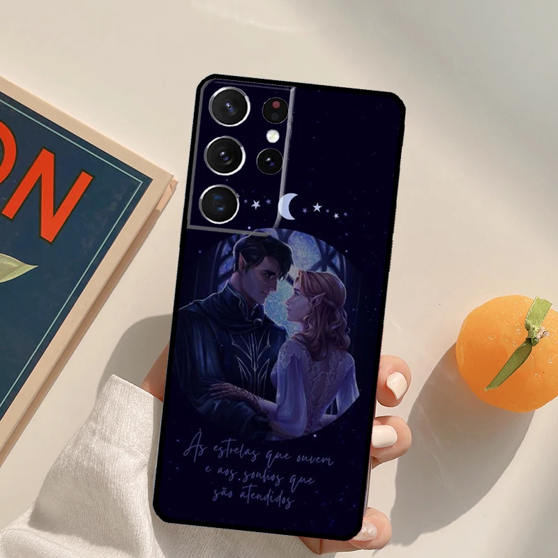 Etui na telefon Fury Sarah J Maas A Court of Mist dla Samsung Galaxy S24 S25 Ultra S20 S21 S22 S23 Plus S9 S10 S24 FE Back Cover