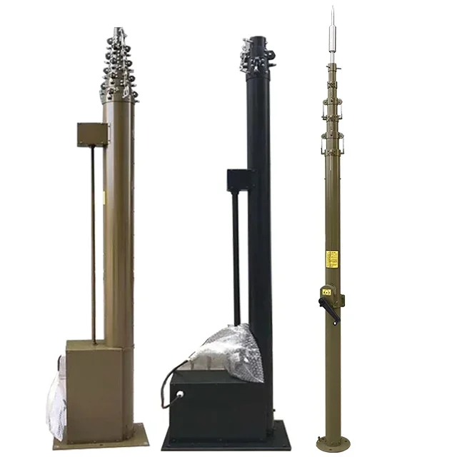 

6M Mobile Telescopic Mast Tower Antenna Tower